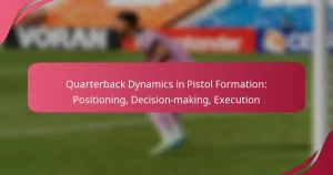 Quarterback Dynamics in Pistol Formation: Positioning, Decision-making, Execution