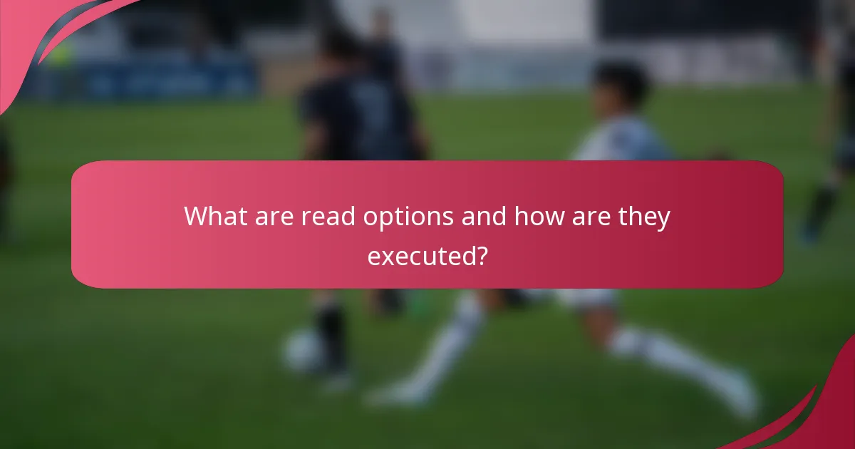 What are read options and how are they executed?